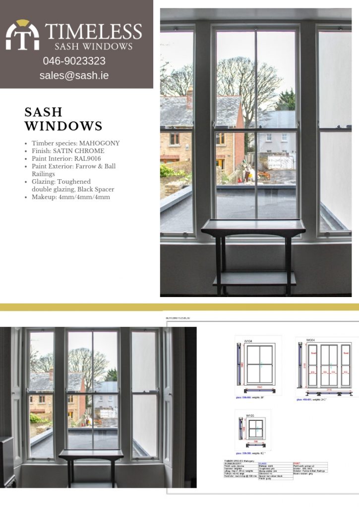 sash windows drawing