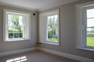 Living room sash windows
