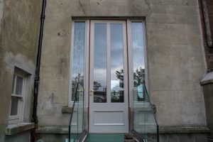 window converted to french doors