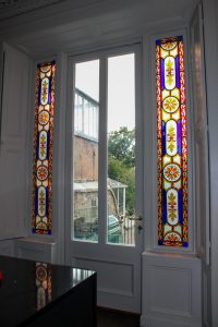 window converted to French doors