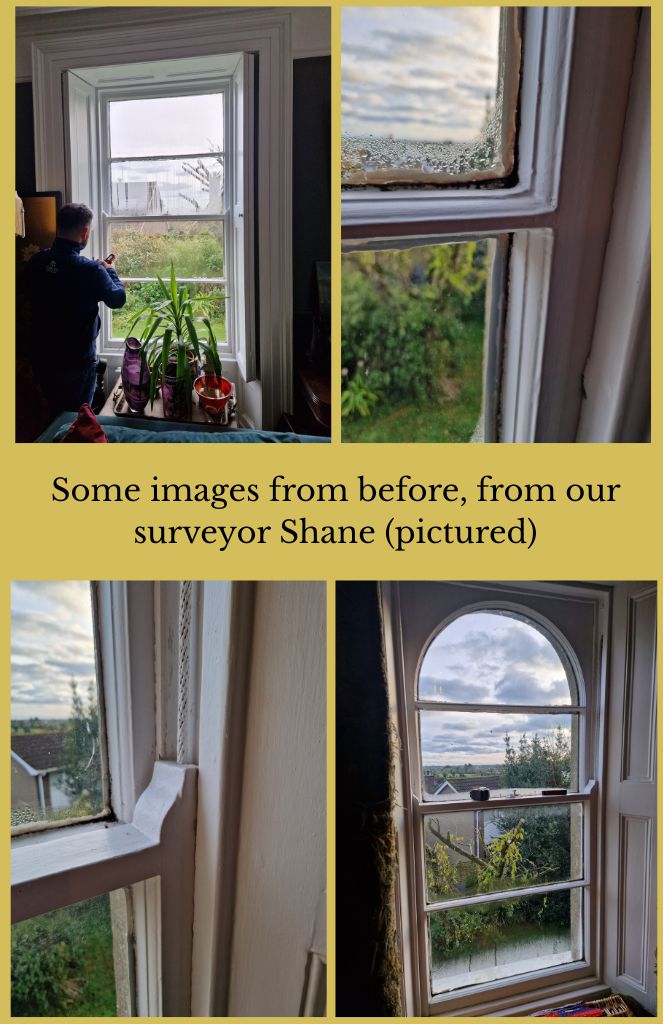 Victorian window refurbishment with slim glazing